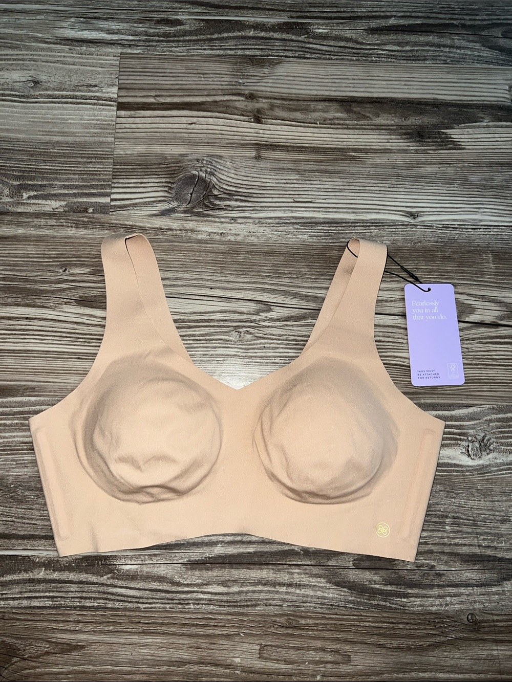 Honeylove Seamless SoftForm Bra in Nude Size Medium